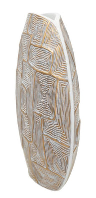 Blumenvase Eclips Gold Weiß 44,5 cm