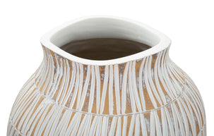 Blumenvase Stiky Gold Weiß 50 cm