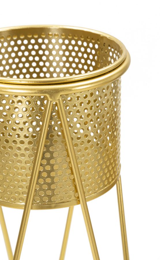 Blumenständer Glat Gold 2er Set – Pflanzenständer Deko
