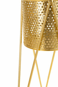 Blumenständer Glat Gold 2er Set – Pflanzenständer Deko