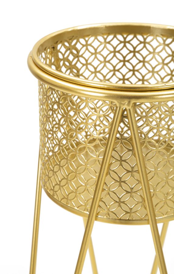 Blumenständer Nat Gold 2er Set – Pflanzenständer Deko