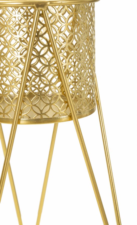 Blumenständer Nat Gold 2er Set – Pflanzenständer Deko