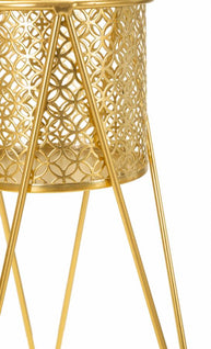 Blumenständer Nat Gold 2er Set – Pflanzenständer Deko