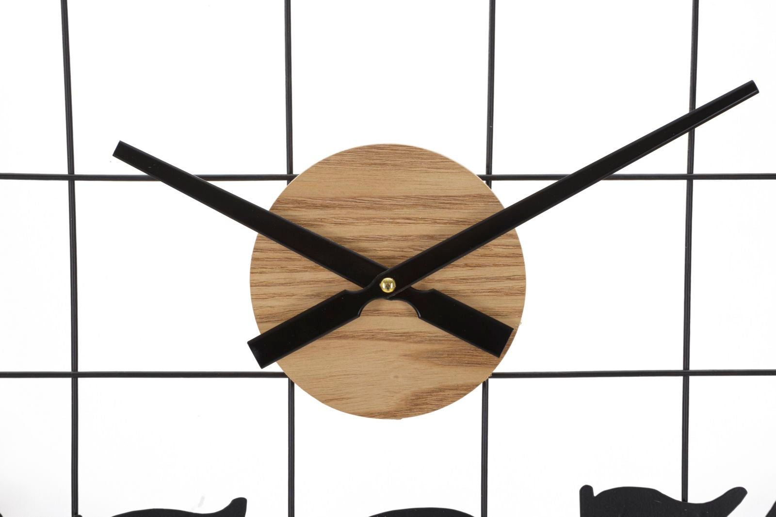 Wanduhr Ziffern Schwarz Braun 60 cm – Uhr Wohnzimmer