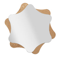 Spiegel Rund Stern Natural 80 cm