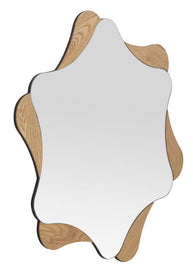 Spiegel Rund Stern Natural 80 cm