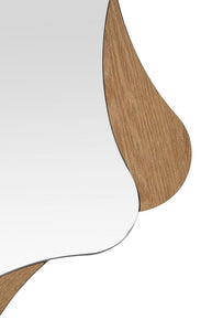 Spiegel Rund Stern Natural 80 cm