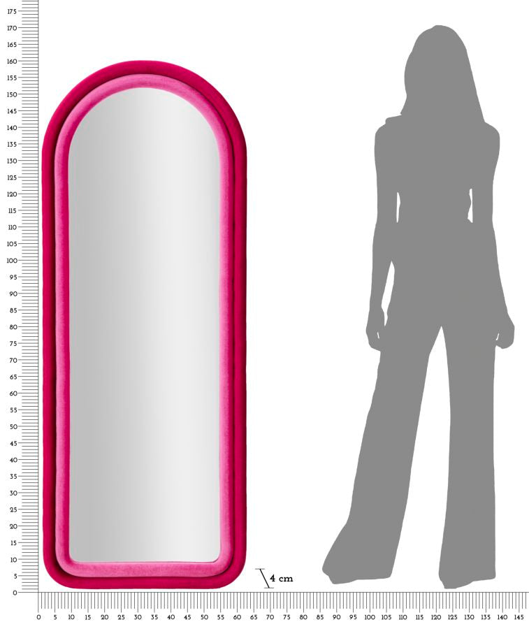 Wandspiegel Cloe Fuchsia 160 cm