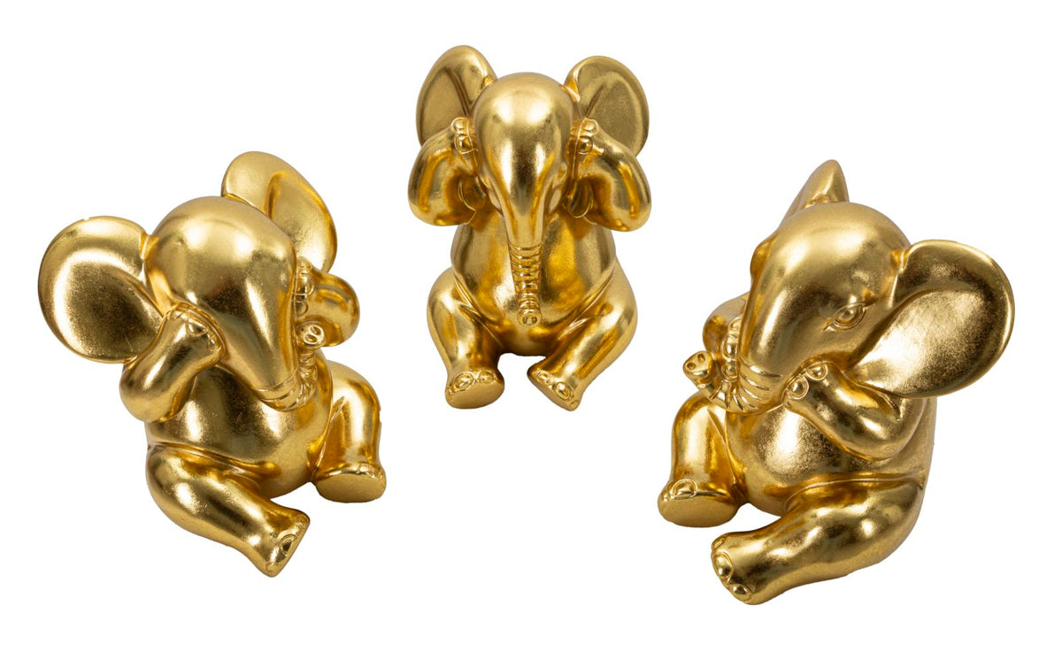Elefant Figur Deko Set 3-teilig – Tierfigur