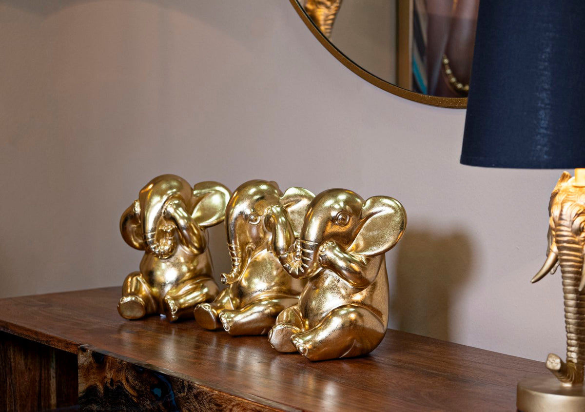Elefant Figur Deko Set 3-teilig – Tierfigur