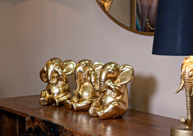Elefant Figur Deko Set 3-teilig – Tierfigur