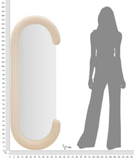 Wandspiegel Chantal Creme 160 cm