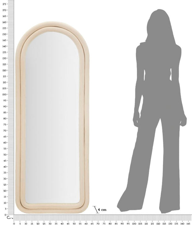 Wandspiegel Cloe Creme 160 cm