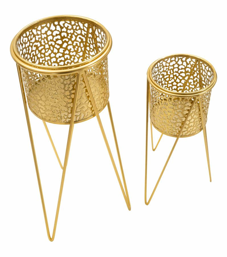 Blumenständer Glod Gold 2er Set – Pflanzenständer Deko