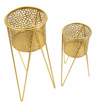 Blumenständer Glod Gold 2er Set – Pflanzenständer Deko