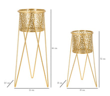 Blumenständer Glod Gold 2er Set – Pflanzenständer Deko