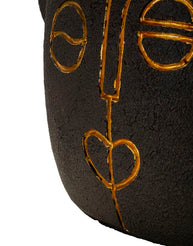Tischlampe Tribal A Braun Gold 46 cm – Tischleuchte