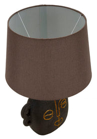Tischlampe Tribal A Braun Gold 46 cm – Tischleuchte