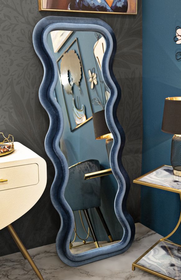 Wandspiegel Emily Blau 160 cm