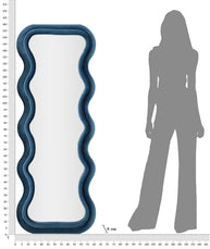 Wandspiegel Emily Blau 160 cm