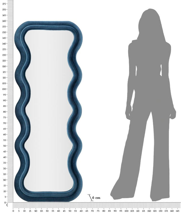 Wandspiegel Emily Blau 160 cm