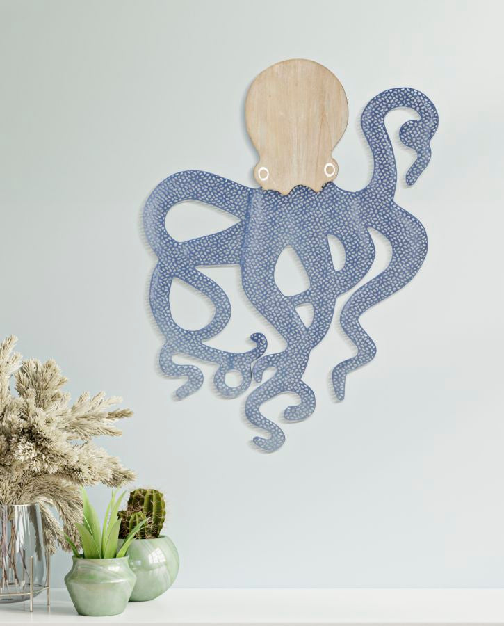 Wandpaneel Abstrakt Octopus Bunt – Wanddeko