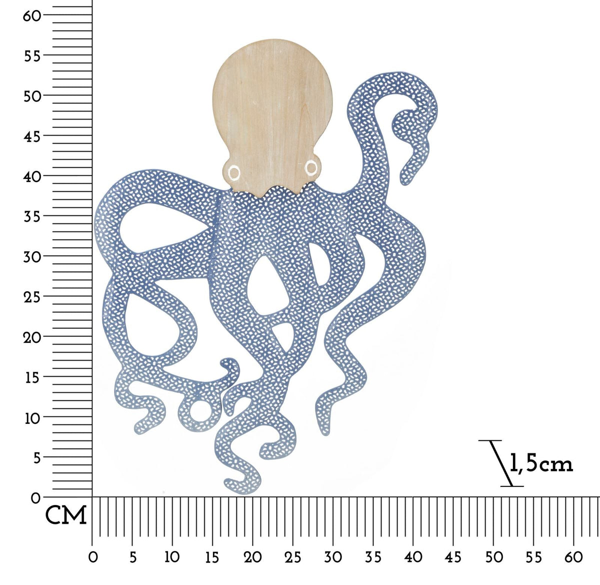 Wandpaneel Abstrakt Octopus Bunt – Wanddeko