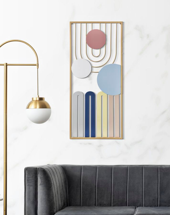 Wandpaneel Geometrisch Bunt 37×84 cm – Wanddeko