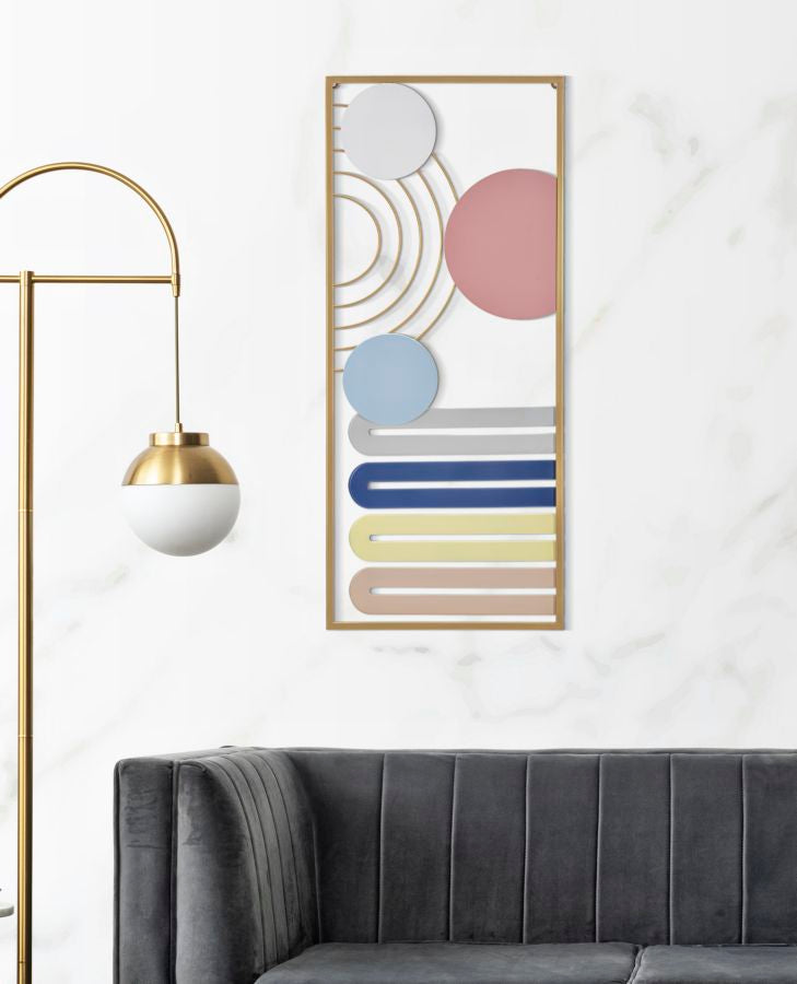 Wandpaneel Geometrisch Bunt 37,5×84 cm – Wanddeko