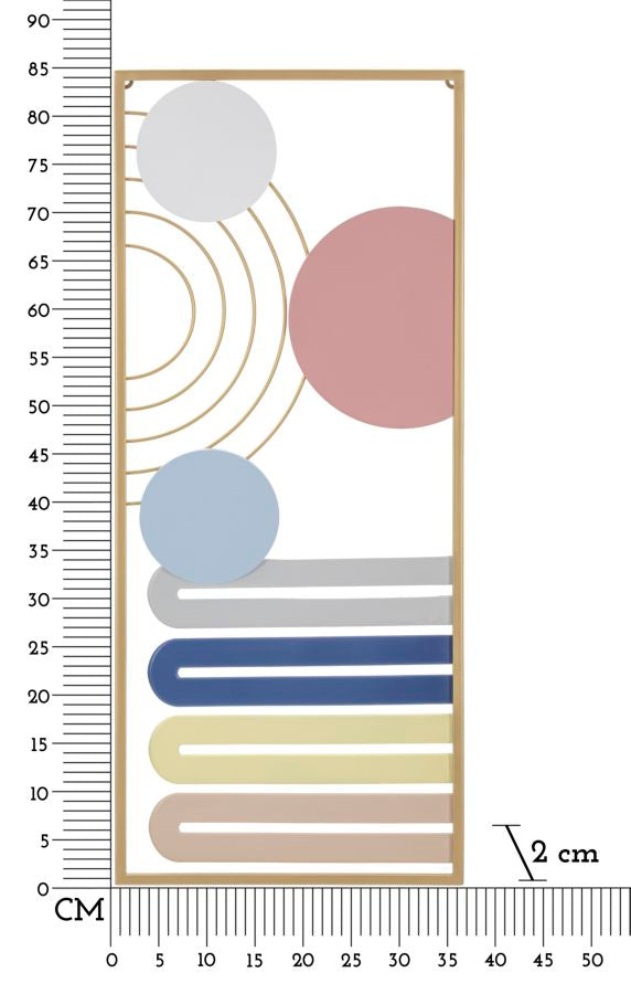 Wandpaneel Geometrisch Bunt 37,5×84 cm – Wanddeko