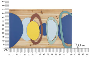 Wandpaneel Geometrisch Bunt 50 cm – Wanddeko