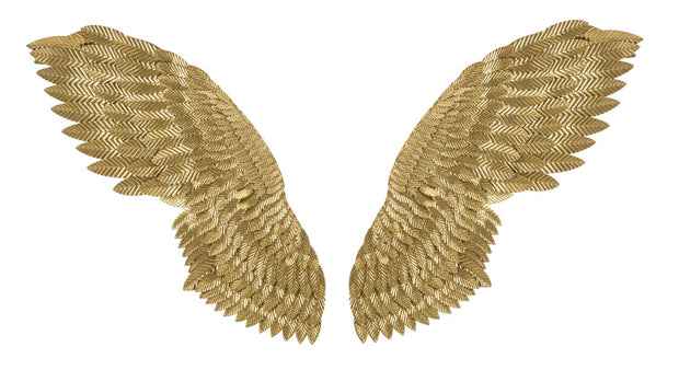 Wandpaneel Flügel Gold 146 cm – Wanddeko