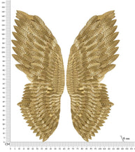 Wandpaneel Flügel Gold 146 cm – Wanddeko