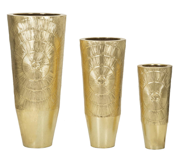 Bodenvase Goldely Gold 3er Set 114,9 cm