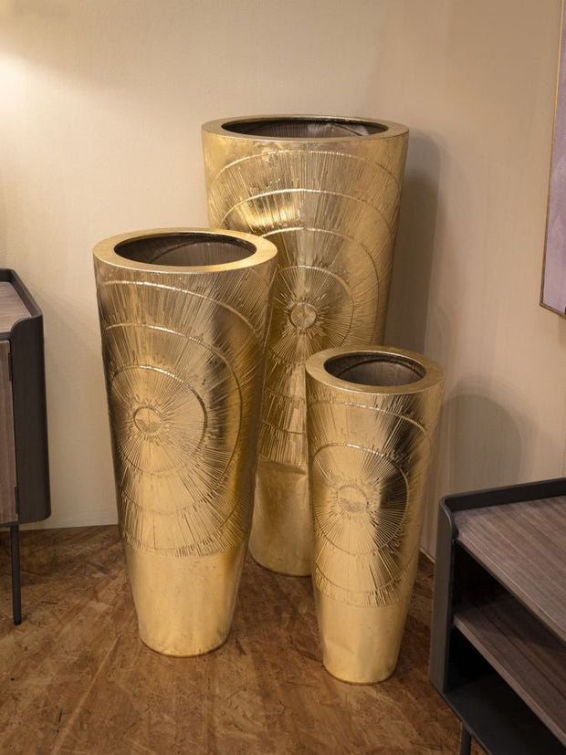 Bodenvase Goldely Gold 3er Set 114,9 cm