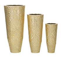 Bodenvase Glasy Gold 3er Set 114,9 cm