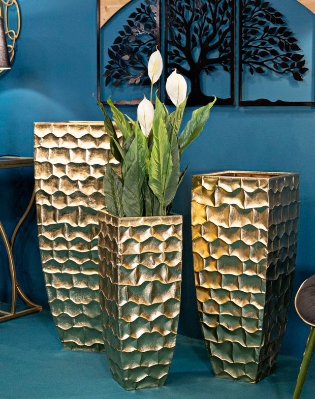 Bodenvase Glody Gold 3er Set 94 cm