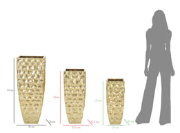 Bodenvase Glody Gold 3er Set 94 cm