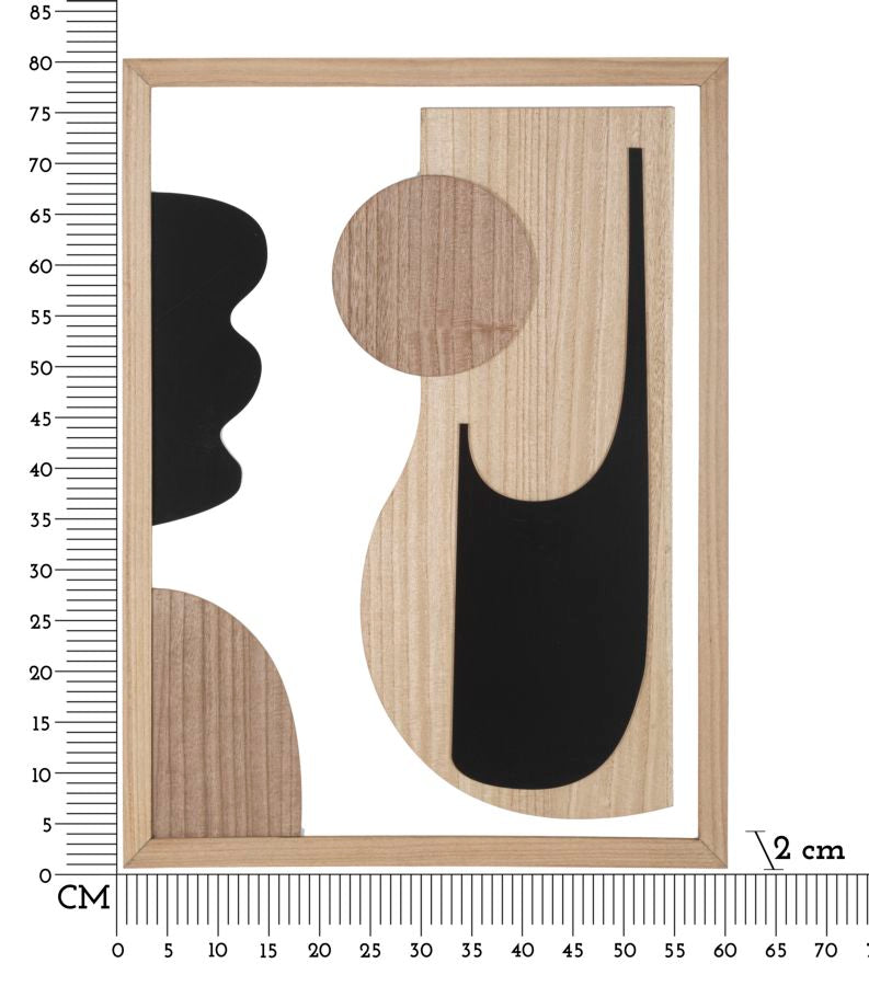 Wandpaneel Geometrisch Astry Bunt 60×80 cm B – Wanddeko