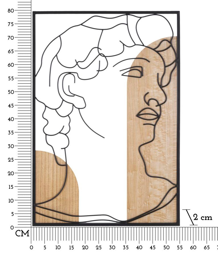 Wandpaneel David Bunt 55×80 cm – Wanddeko