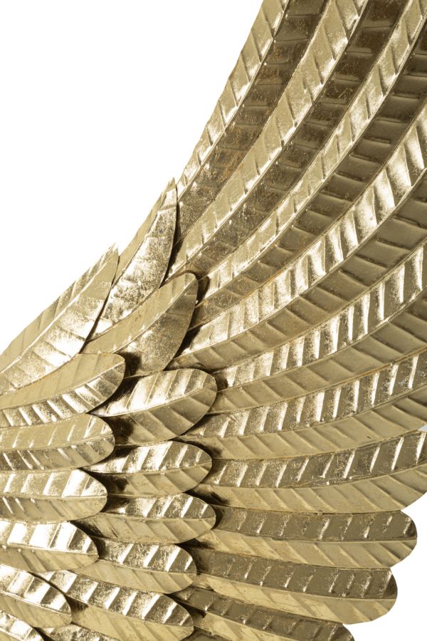 Flügel Gold Set 60 cm – 3D Wandbild Metall