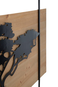 Wandpaneel Baum Schwarz Braun 80 cm – Wanddeko