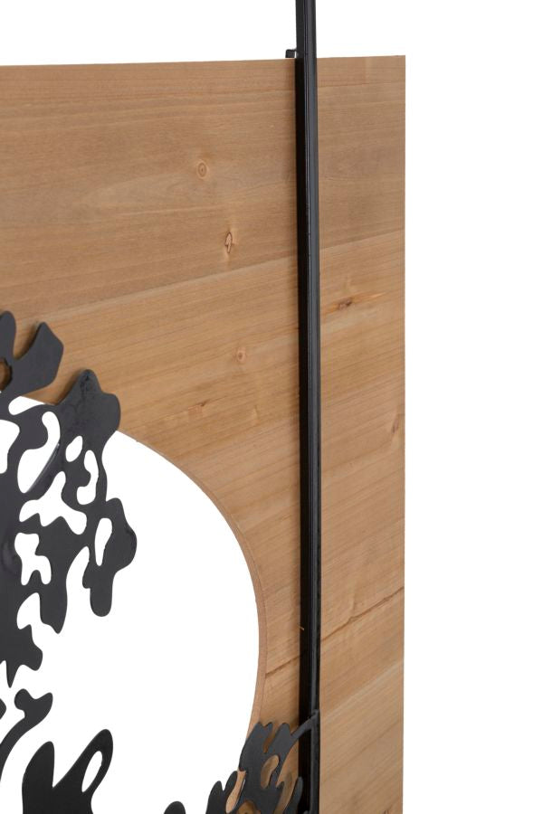 Wandpaneel Baum Schwarz Braun 90 cm – Wanddeko
