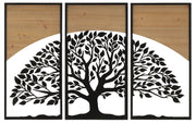 Wandpaneel Baum Schwarz Braun 70 cm – Wanddeko