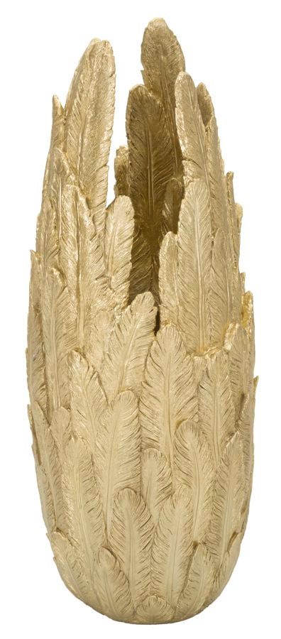 Bodenvase Feder Gold 80 cm