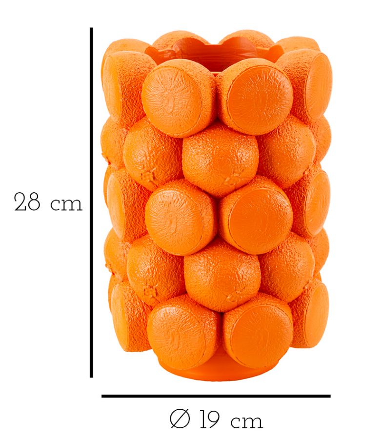 Blumenvase Orange 28 cm