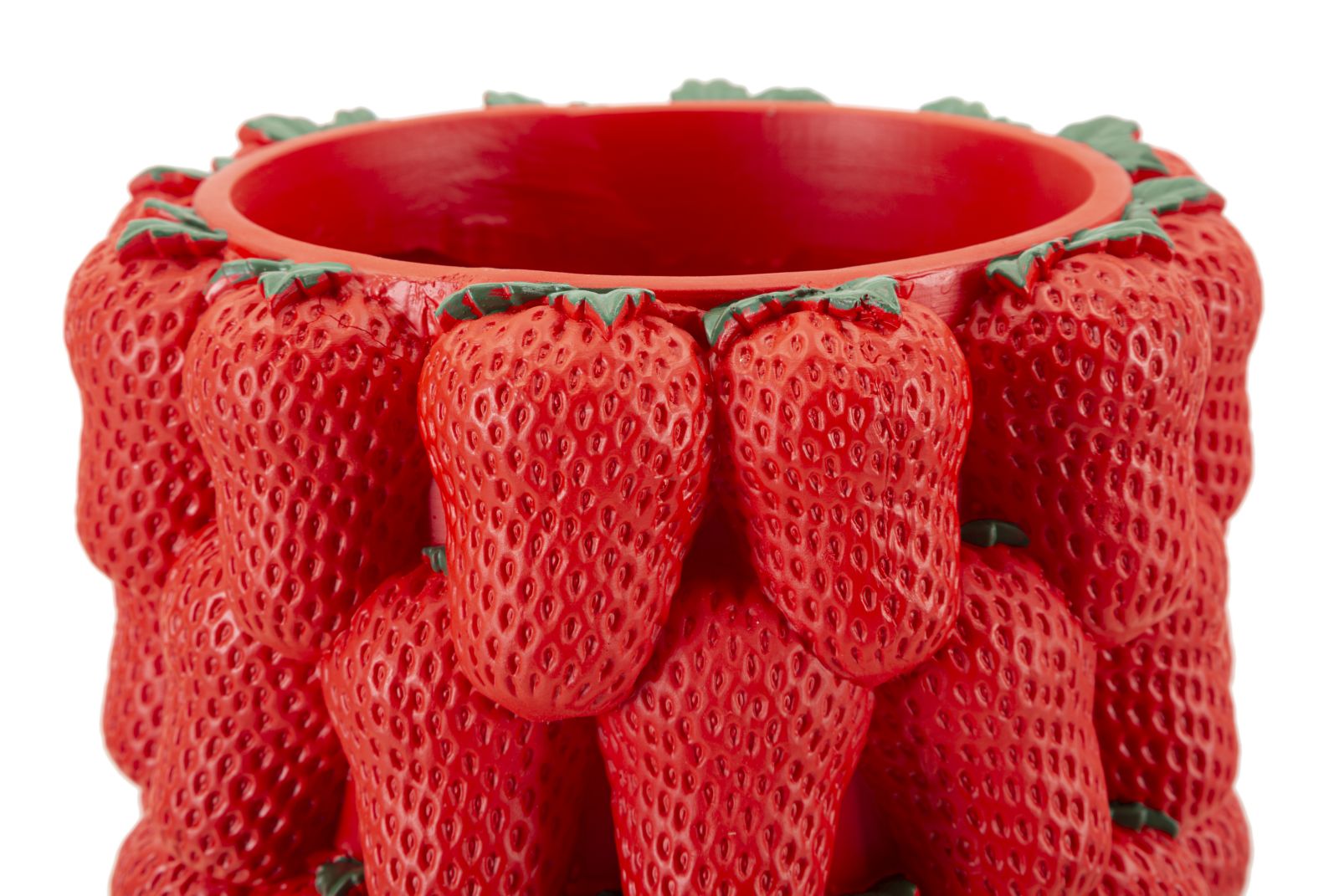 Blumenvase Erdbeere Rot 32 cm