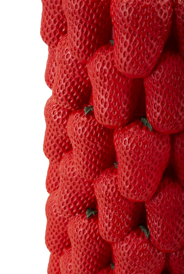 Blumenvase Erdbeere Rot 32 cm