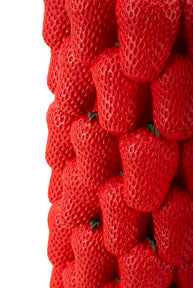 Blumenvase Erdbeere Rot 32 cm