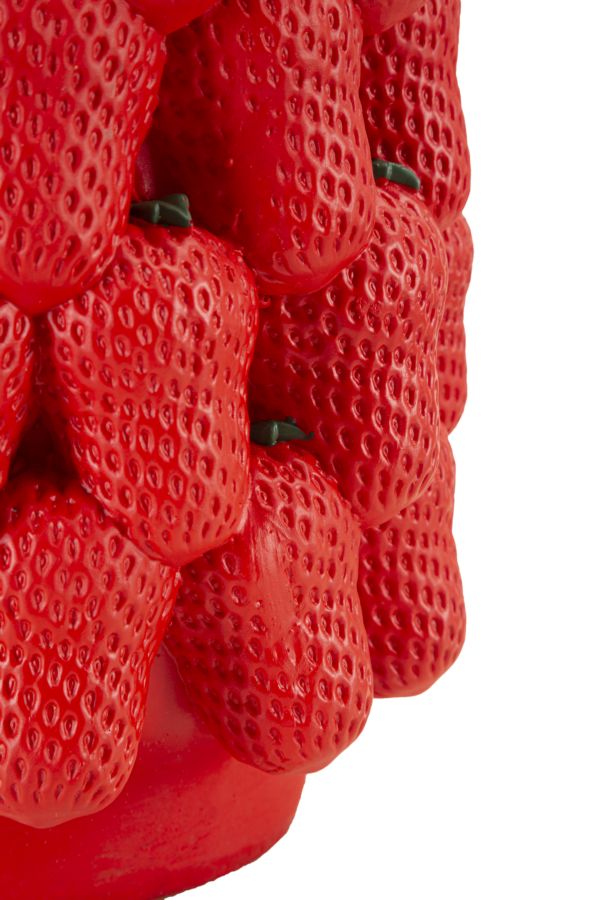 Blumenvase Erdbeere Rot 32 cm